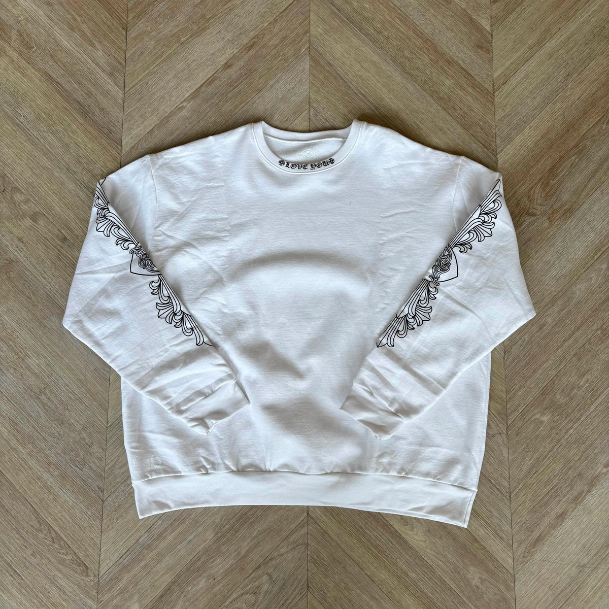 Chrome Hearts Jumper Love You Collar White