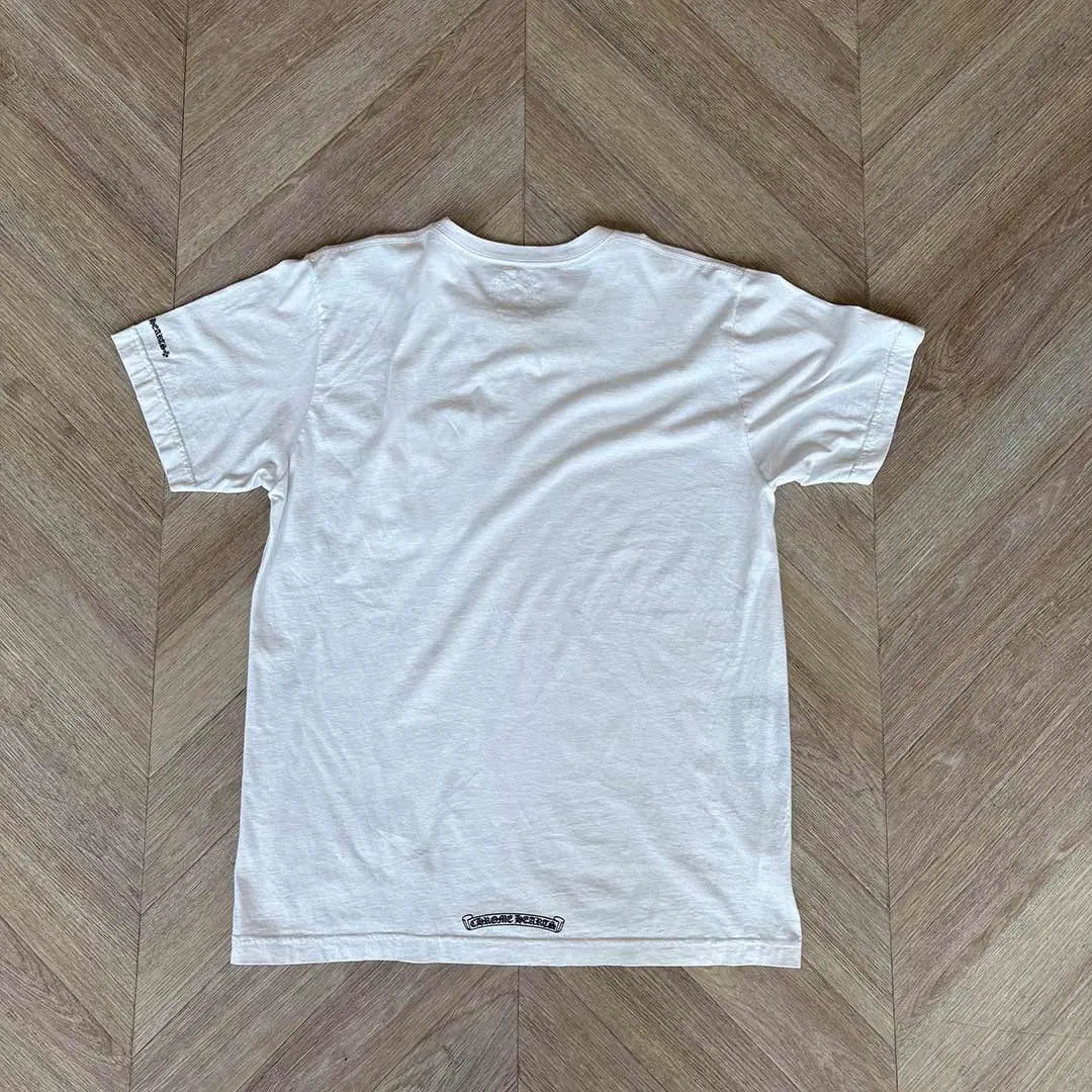 Chrome Hearts Collar Text White Tshirt