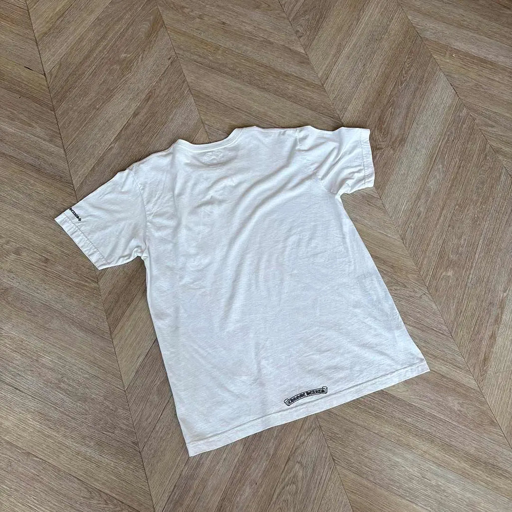 Chrome Hearts Collar Text White Tshirt