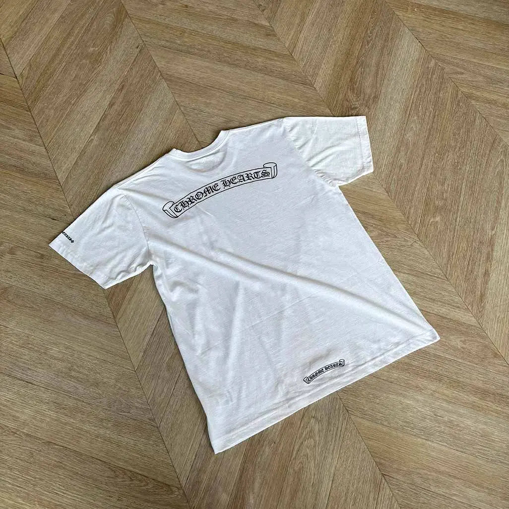 Chrome Hearts Scroll White Tshirt