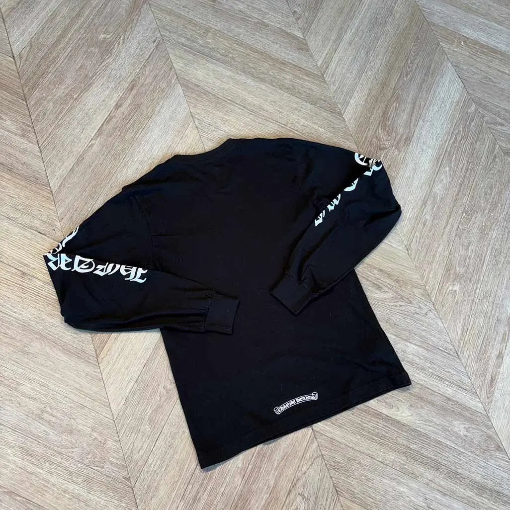 Chrome Hearts Black Longsleeve Collar CH