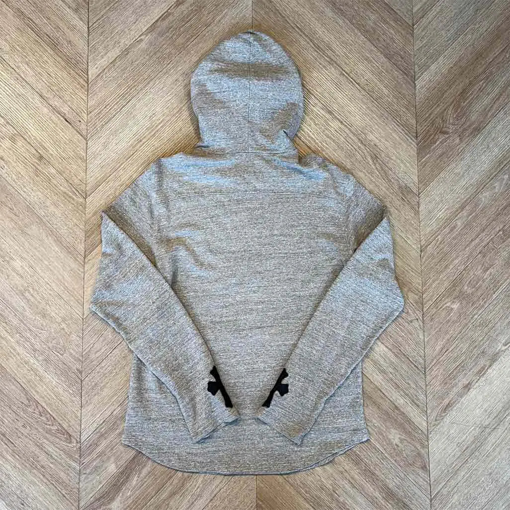 Chrome Hearts Grey Hoodie Black Patch Wrist