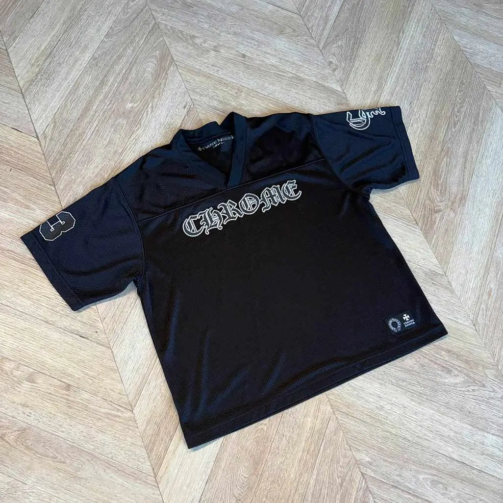 Chrome Hearts Black Jersey Shortsleeve CH