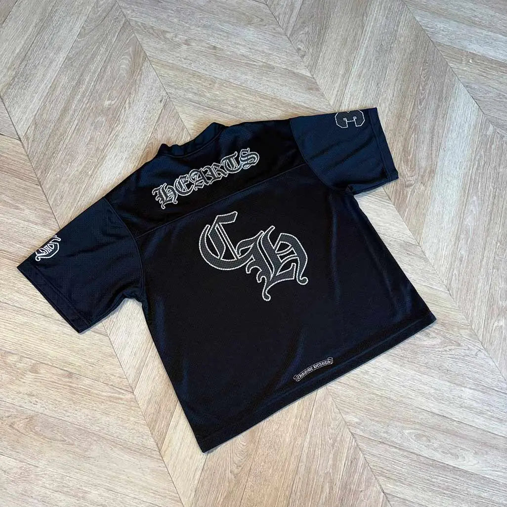 Chrome Hearts Black Jersey Shortsleeve CH