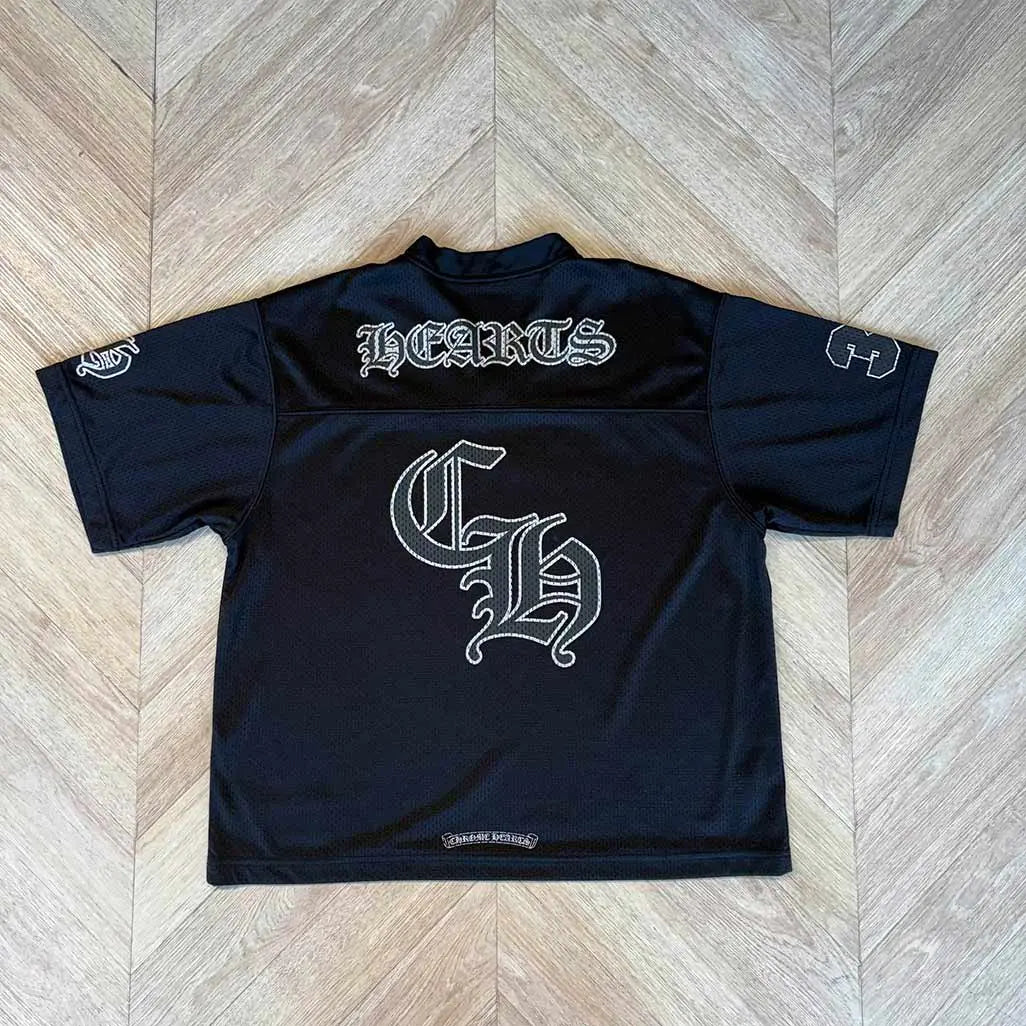 Chrome Hearts Black Jersey Shortsleeve CH