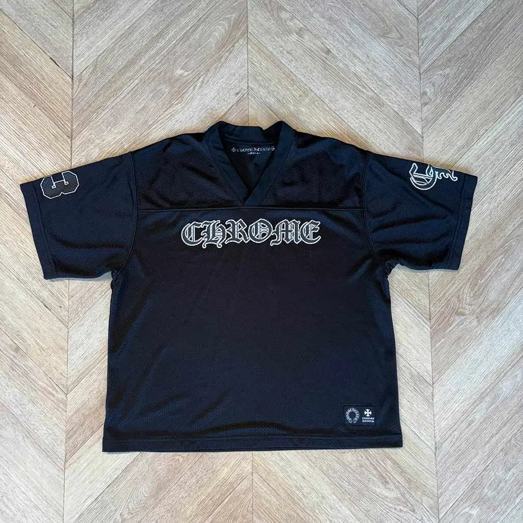 Chrome Hearts Black Jersey Shortsleeve CH