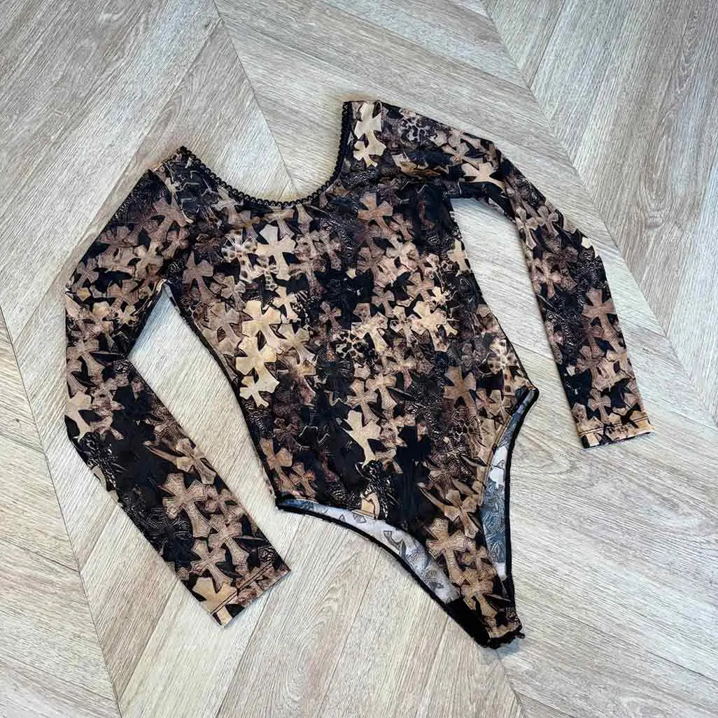 Chrome Hearts Wmns Patch Pattern Bodysuit