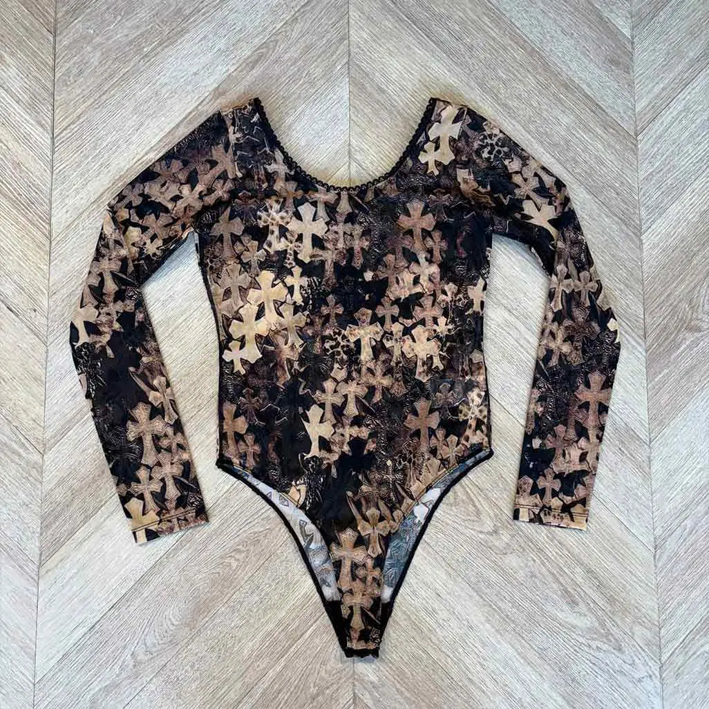 Chrome Hearts Wmns Patch Pattern Bodysuit