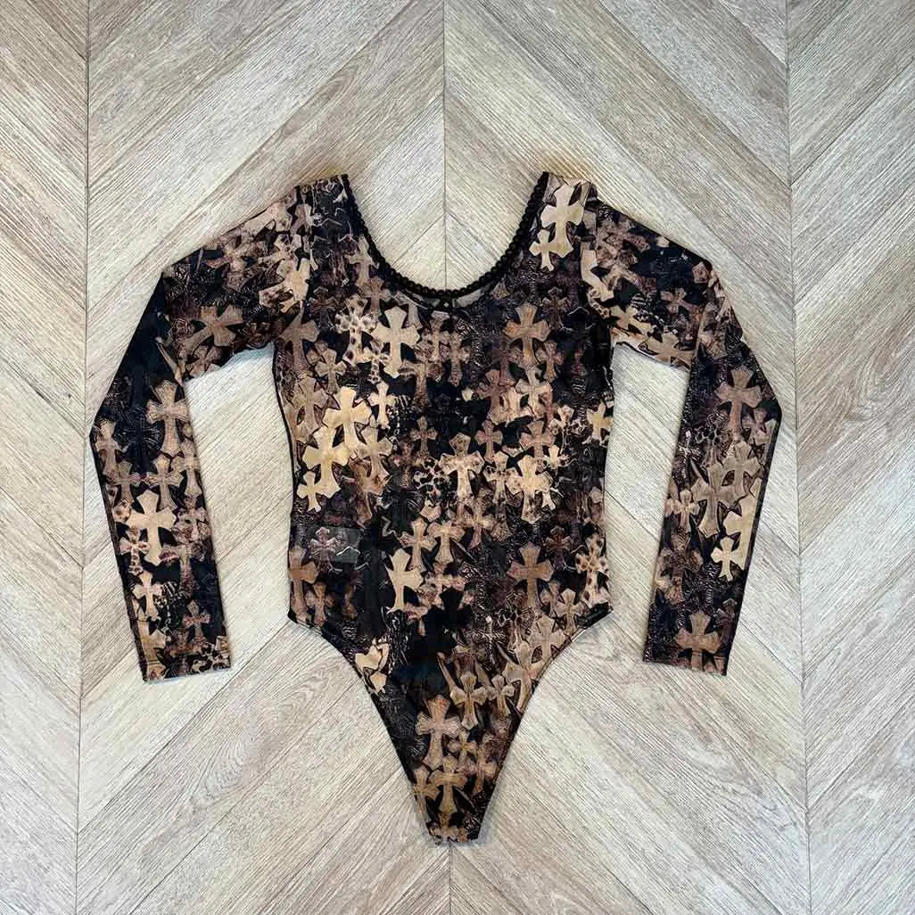 Chrome Hearts Wmns Patch Pattern Bodysuit