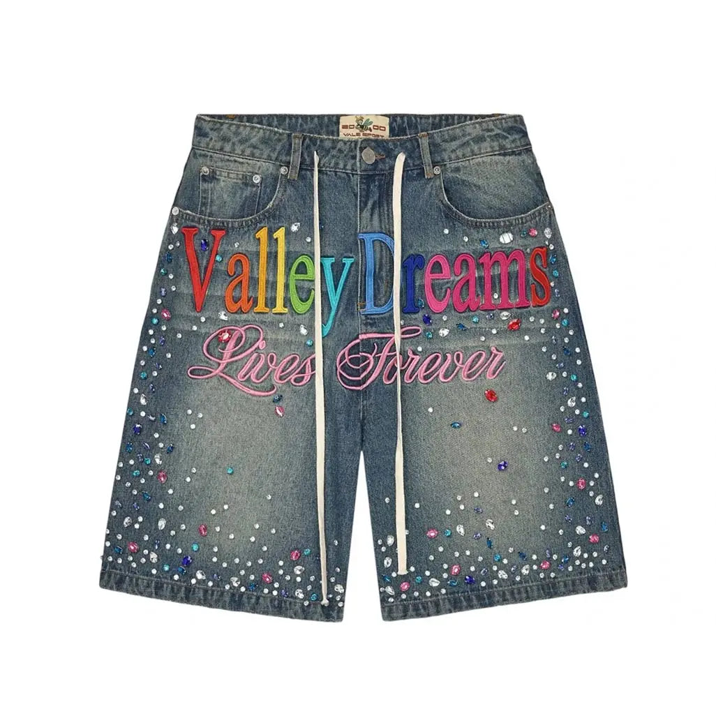 Vale Forever Ice Cream Jorts Light Rinse