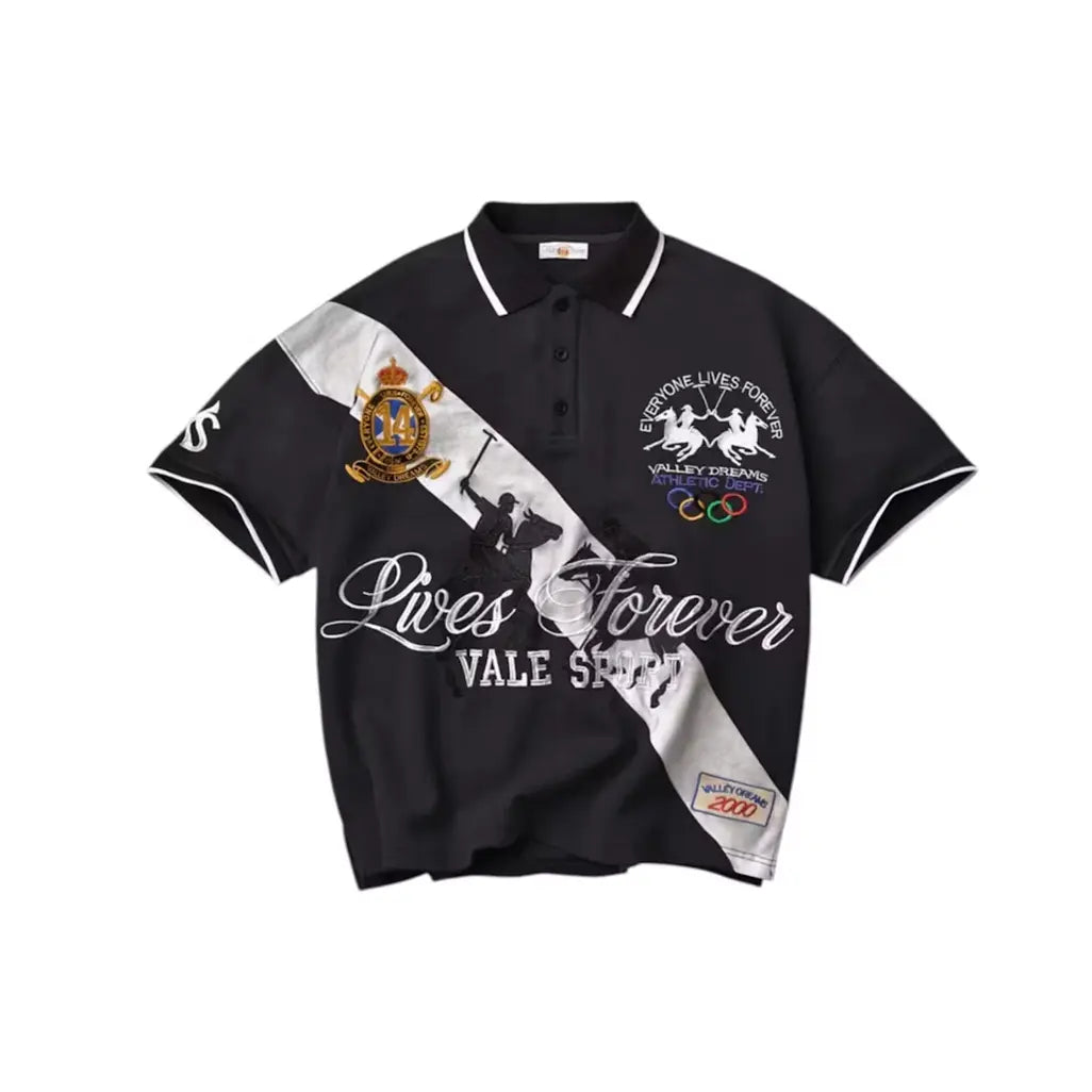 Vale Forever Panda Polo Black