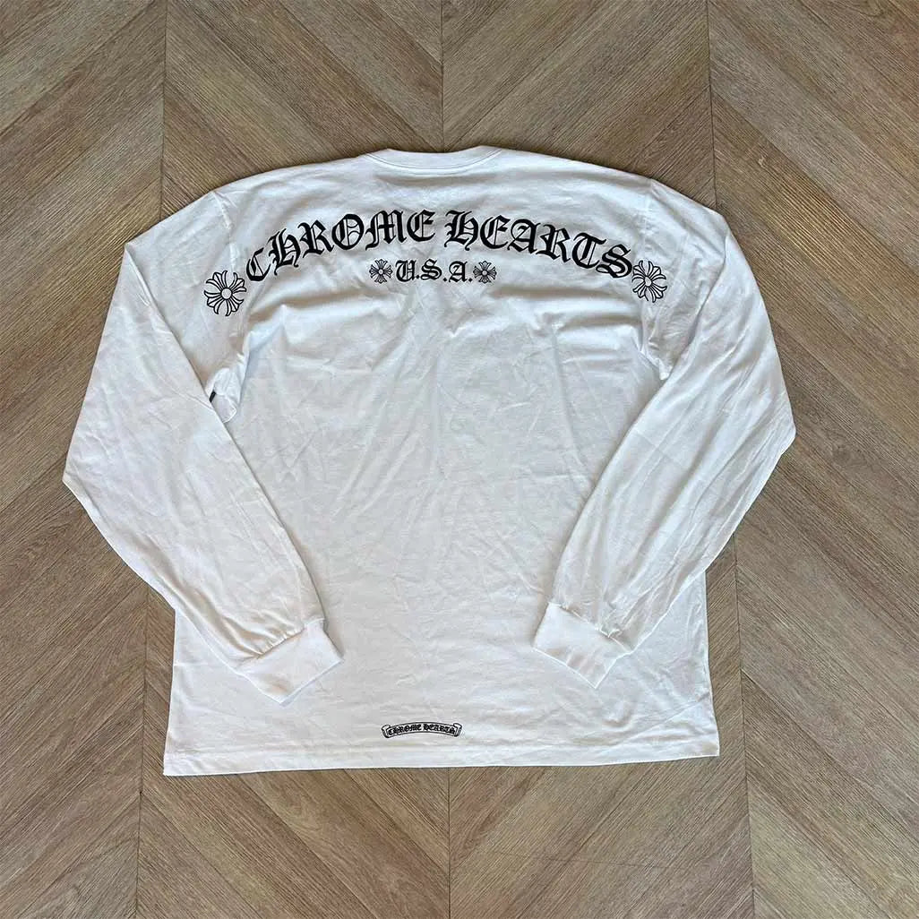 Chrome Hearts USA Longsleeve White