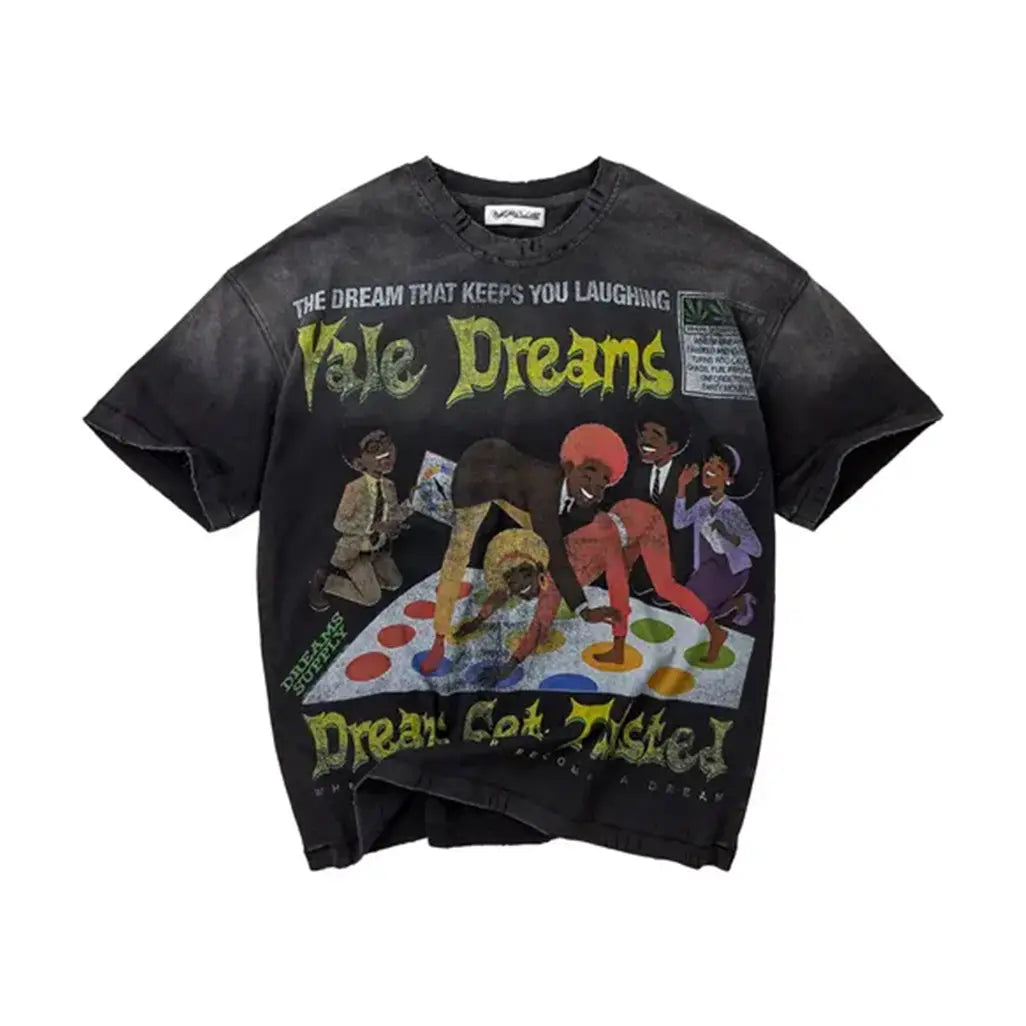 Vale Forever Twister Graphic T-Shirt - Washed Black