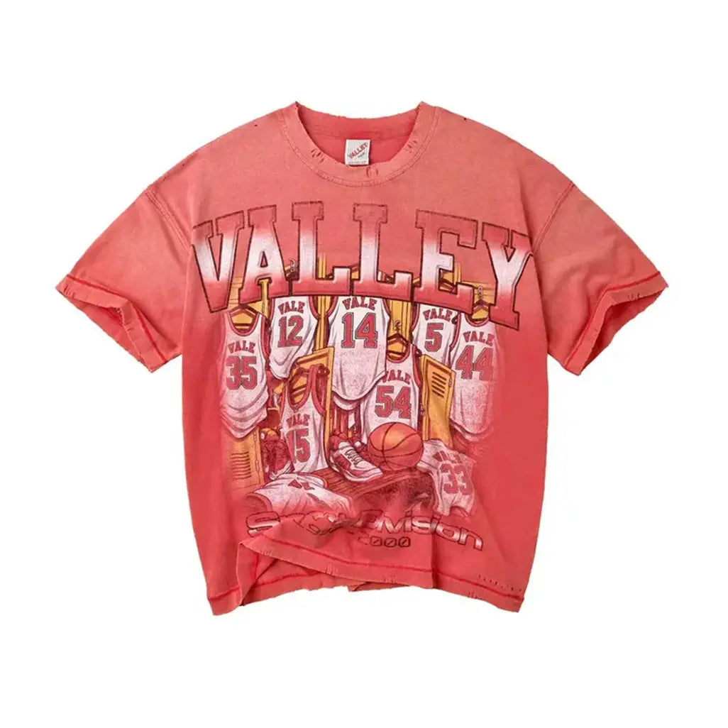 Vale Forever Bleachers Graphic T-Shirt - Red / Washed Red