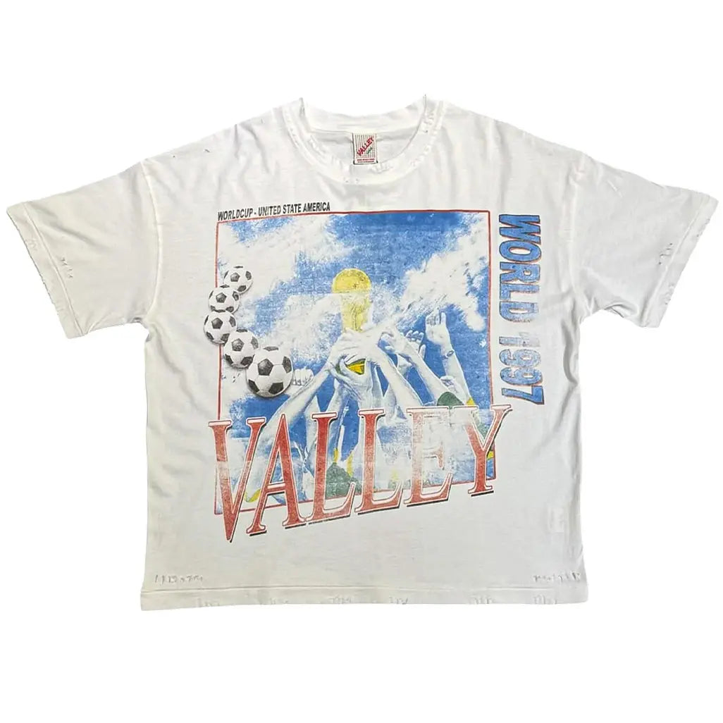 Vale Forever World Cup Graphic T-Shirt - Off White / Vintage White