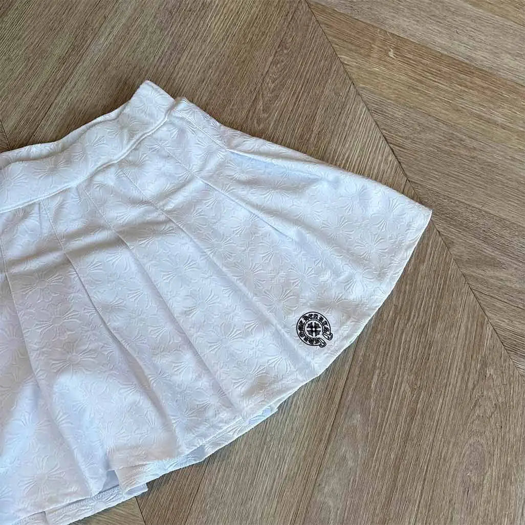 Chrome Hearts White Skirt