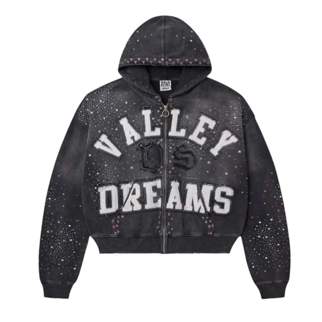 Vale Forever Classico Zip Up Hoodie Black