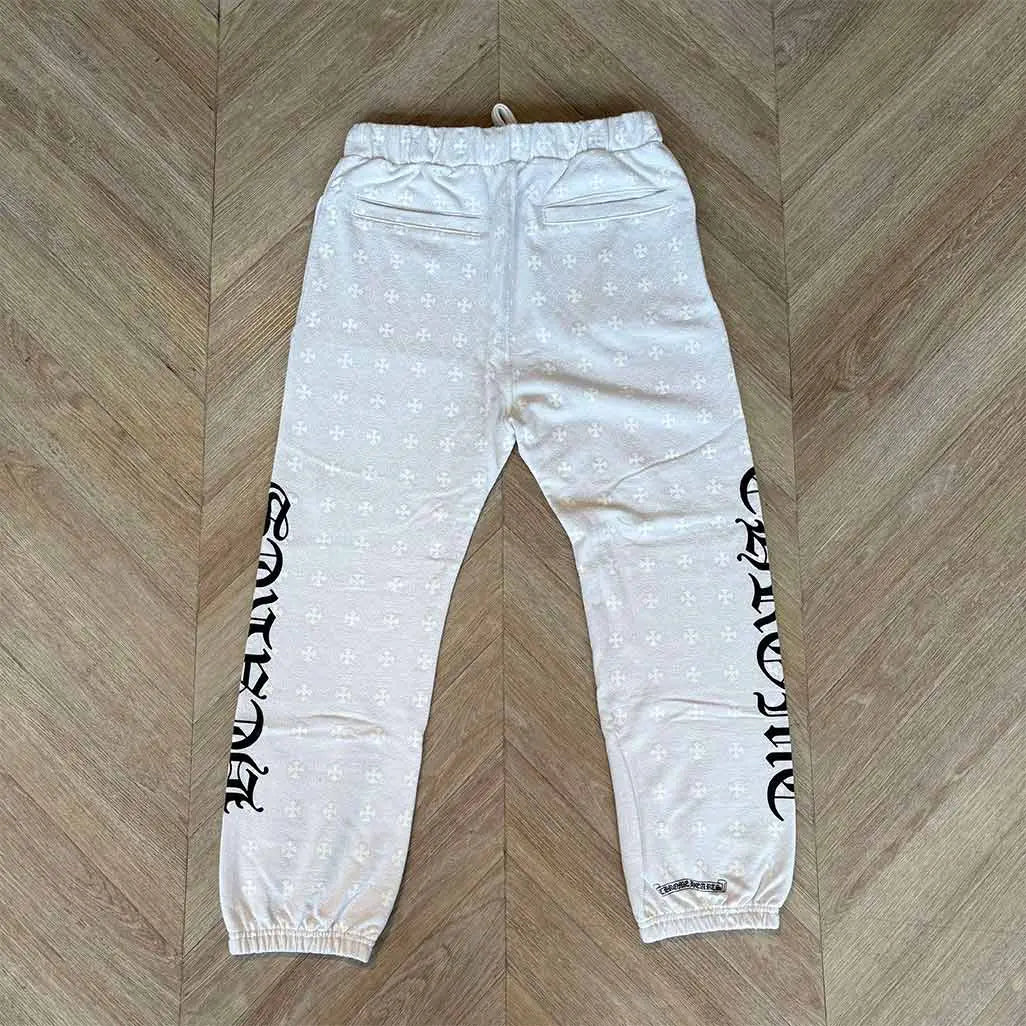 Chrome Hearts White Pattern Trackies