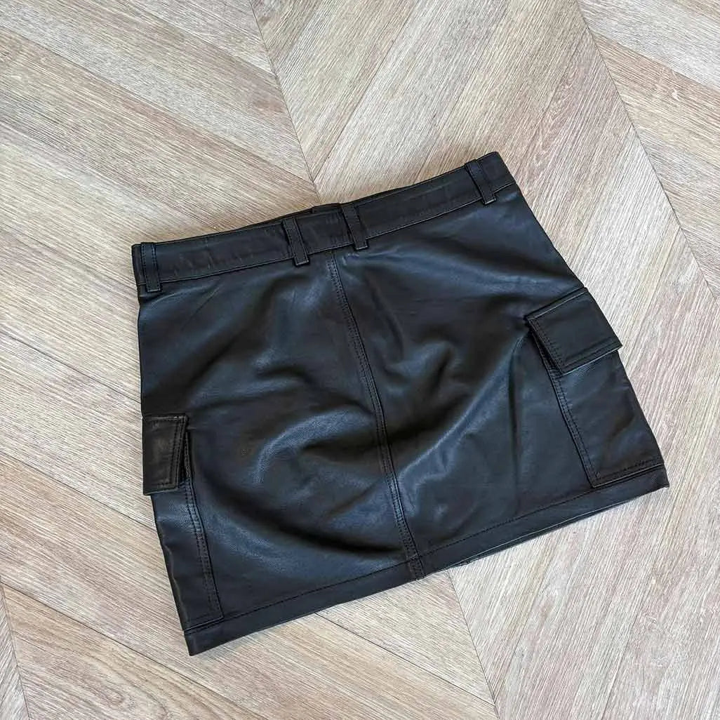 Chrome Hearts Leather Skirt