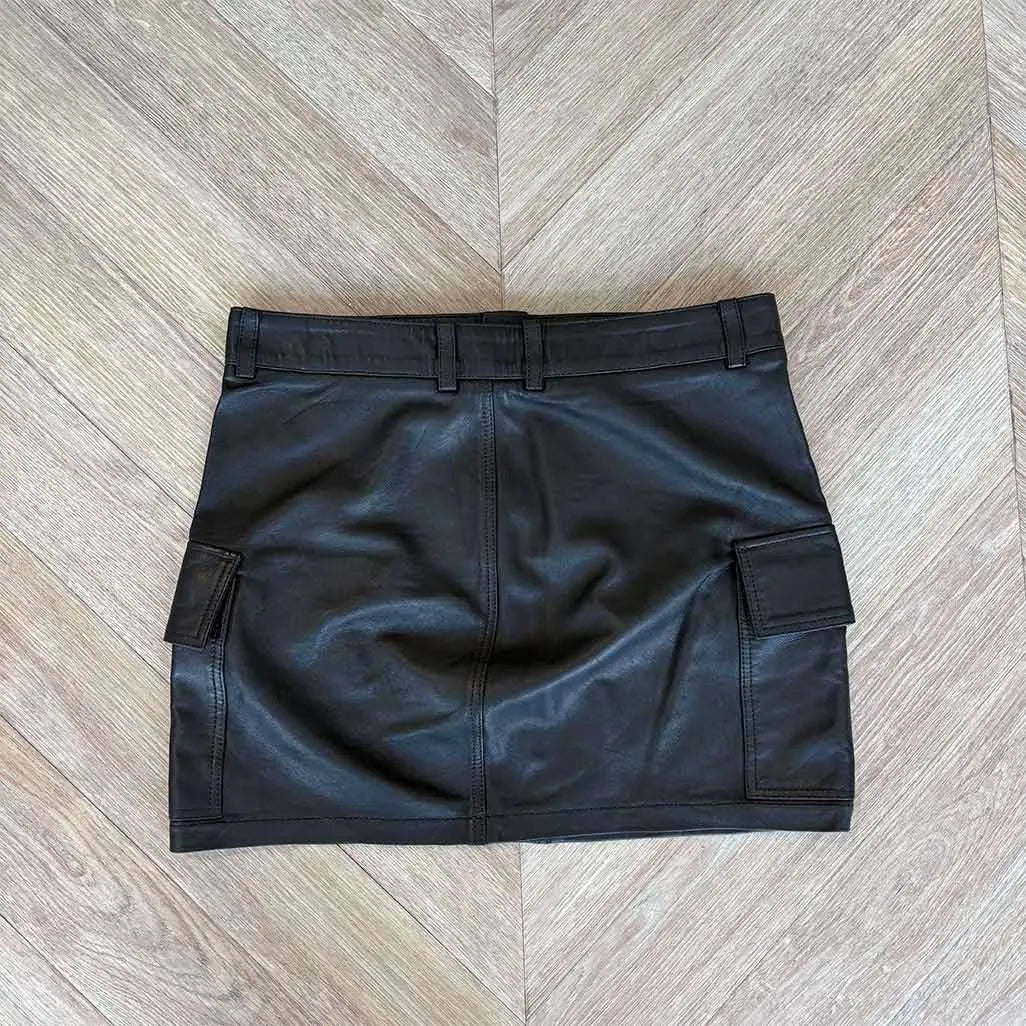 Chrome Hearts Leather Skirt