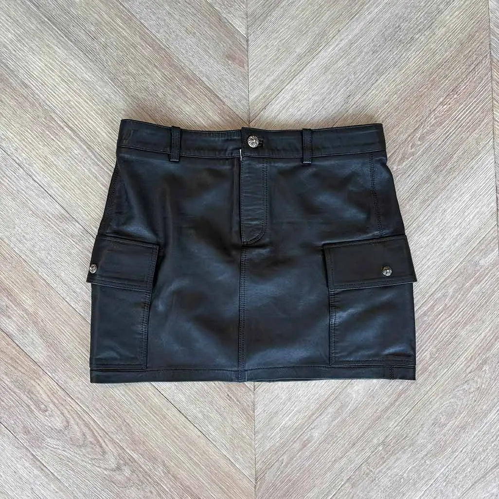 Chrome Hearts Leather Skirt