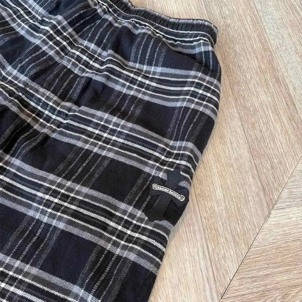 Chrome Hearts Black Grey Plaid PJ
