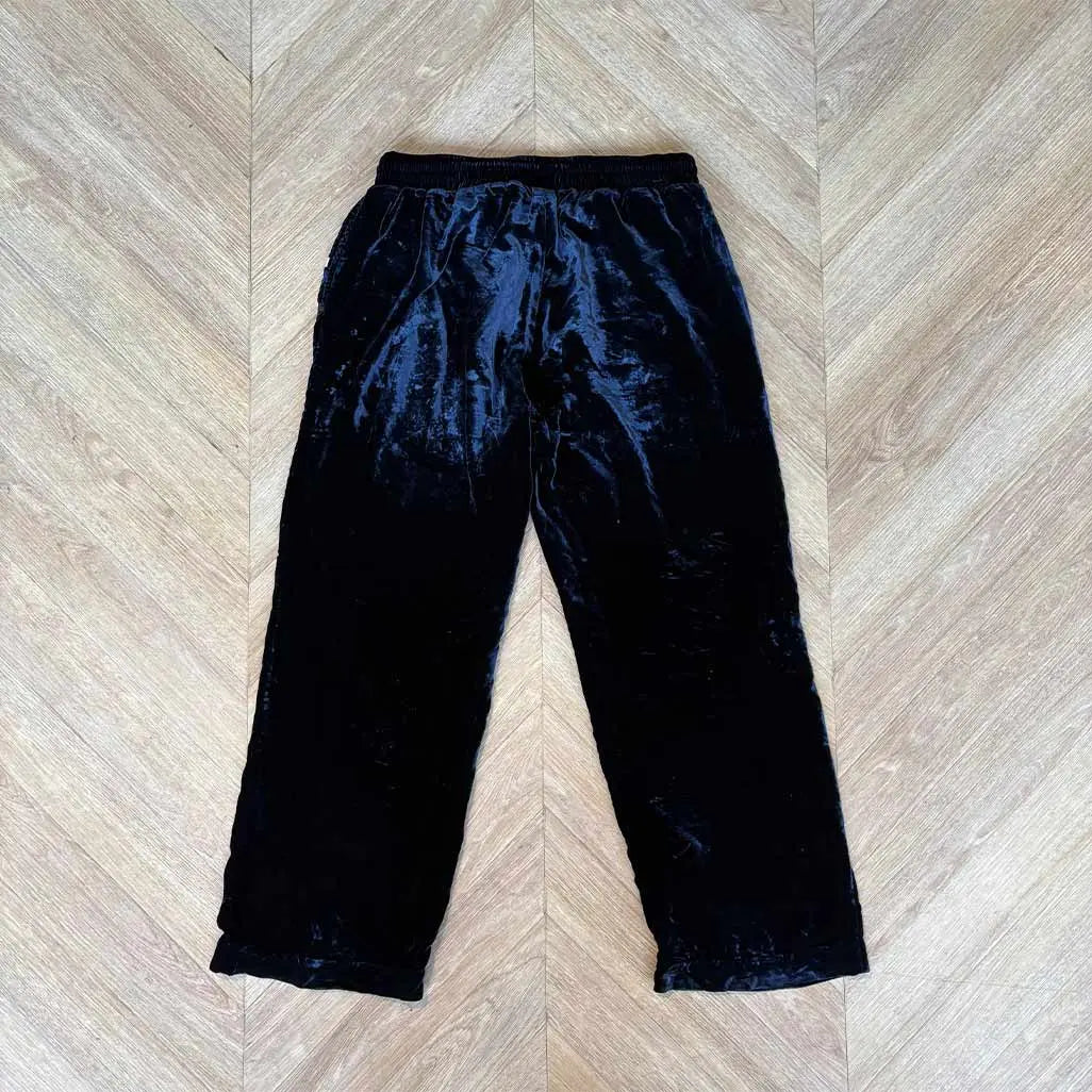 Chrome Hearts Navy Velour Trackies