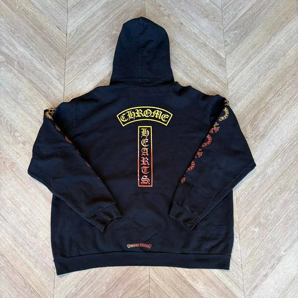 Chrome Hearts Sunset Faded Hoodie Black