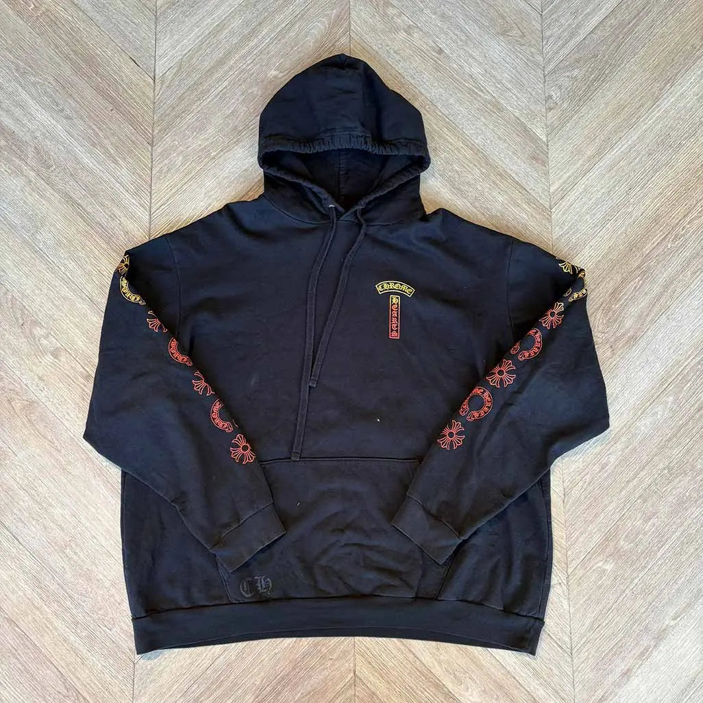 Chrome Hearts Sunset Faded Hoodie Black