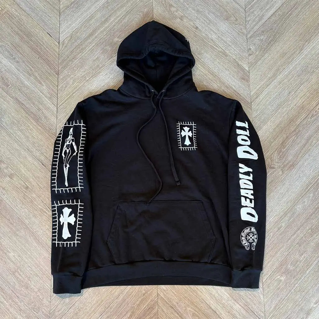 Chrome Hearts Black Deadly Doll Hoodie