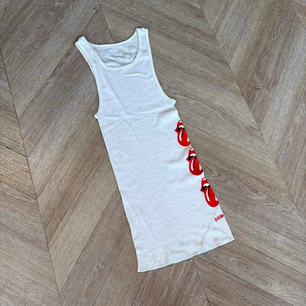 Chrome Hearts Rolling Stones Vest White