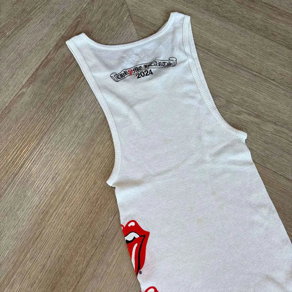 Chrome Hearts Rolling Stones Vest White