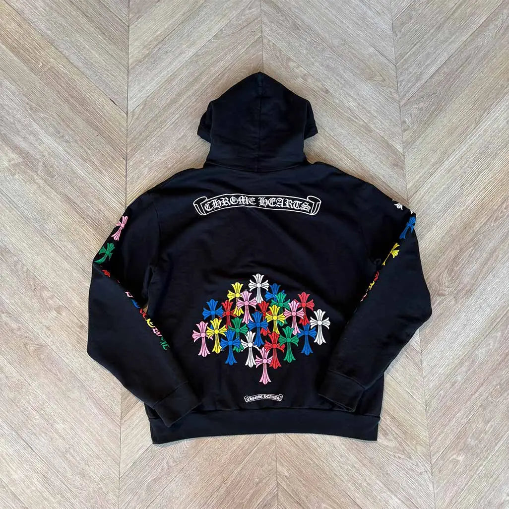 Chrome Hearts Multicolour Hoodie Black