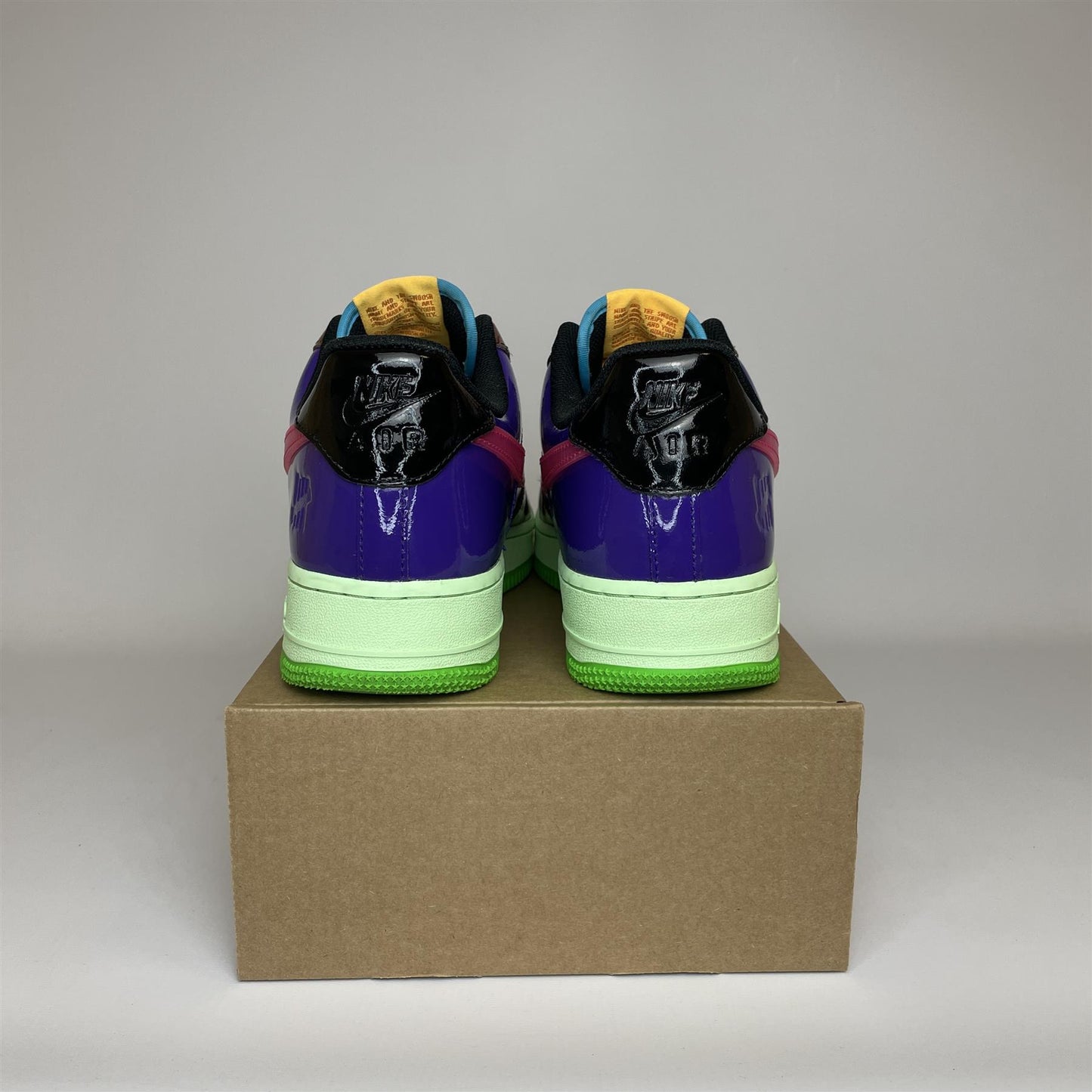 Nike Air Force 1 Low SP Undefeated Multi-Patent Pink Prime (No Box) UK9.5