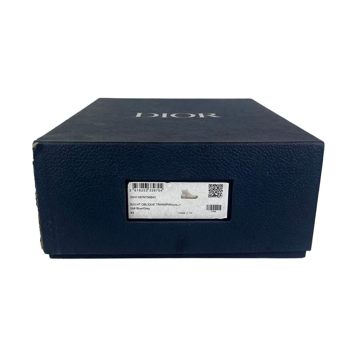 Dior B23 High 'Dior Oblique - Reflective Grey' UK9