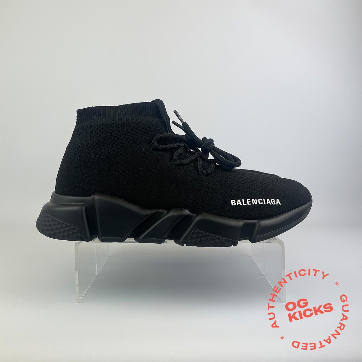 Balenciaga Speed Trainer Lace Up Black UK5