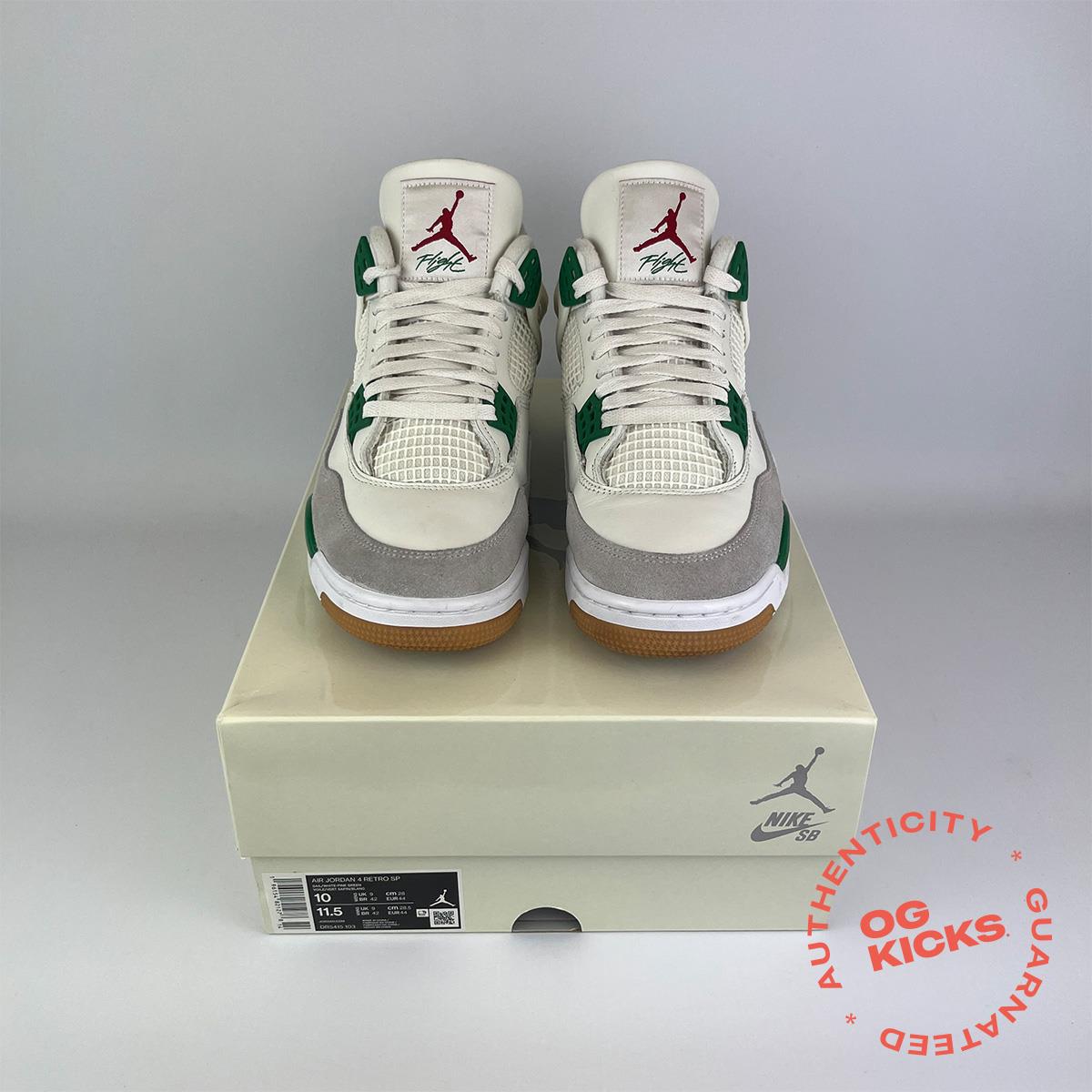 Jordan 4 Retro SB Pine Green UK9