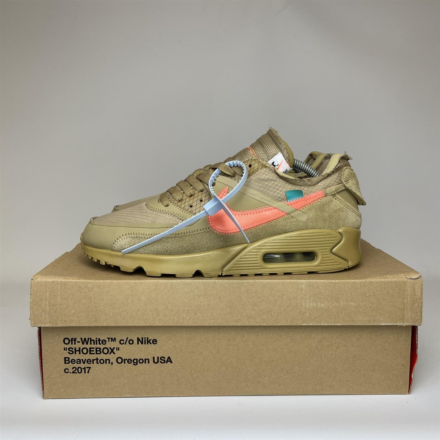 Nike Air Max 90 Off-White Desert Ore UK8.5