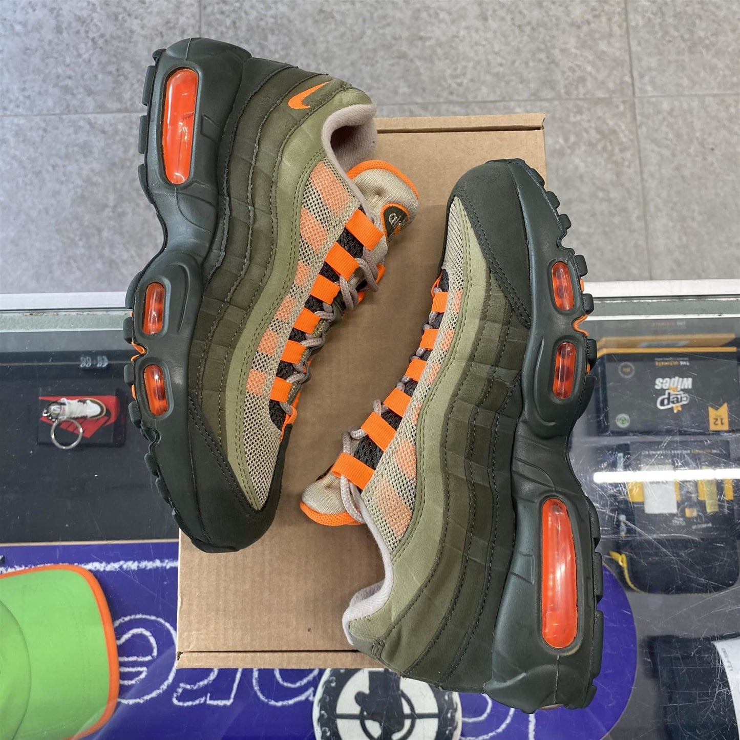 Nike Air Max 95 OG 'Neutral Olive Total Orange' UK5.5 (No Box)