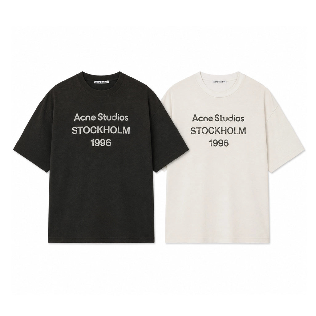 Acne Studios Black & White Logo T-Shirt Bundle