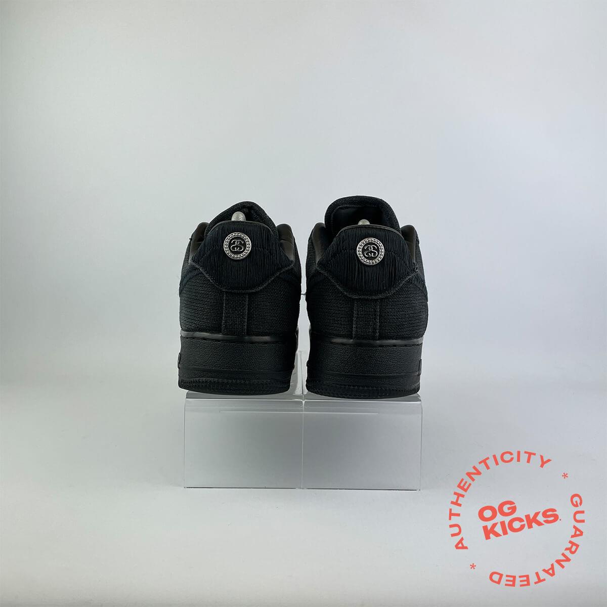 Nike Air Force 1 Low Stussy Black (No Box) UK9*