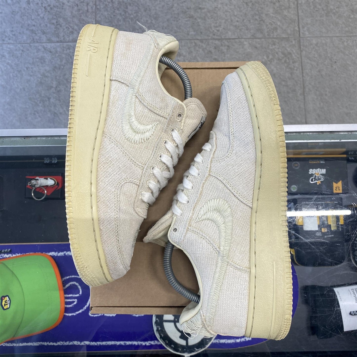 Nike Air Force 1 Low Stussy 'Fossil' UK8 (No Box)