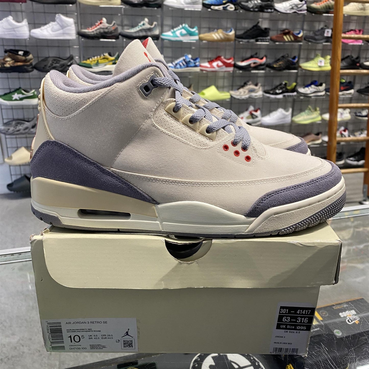 Air Jordan 3 Retro 'Muslin' UK9.5