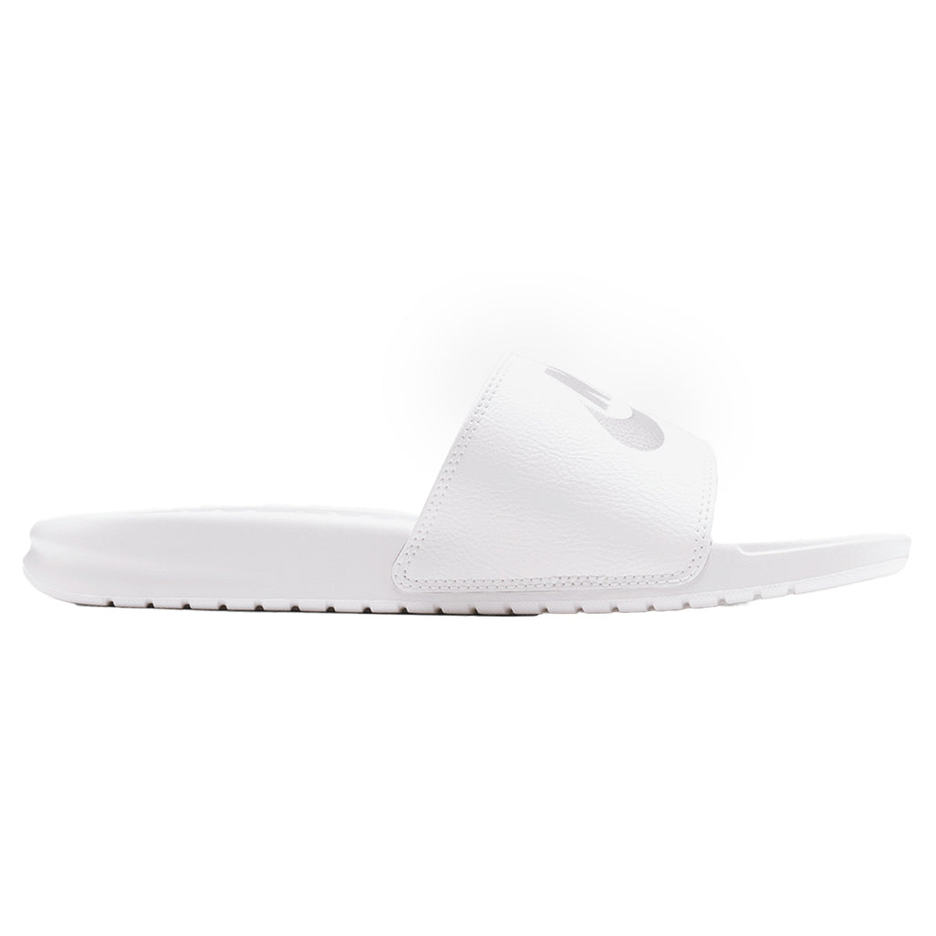 Nike Benassi Slides White Reflective Silver