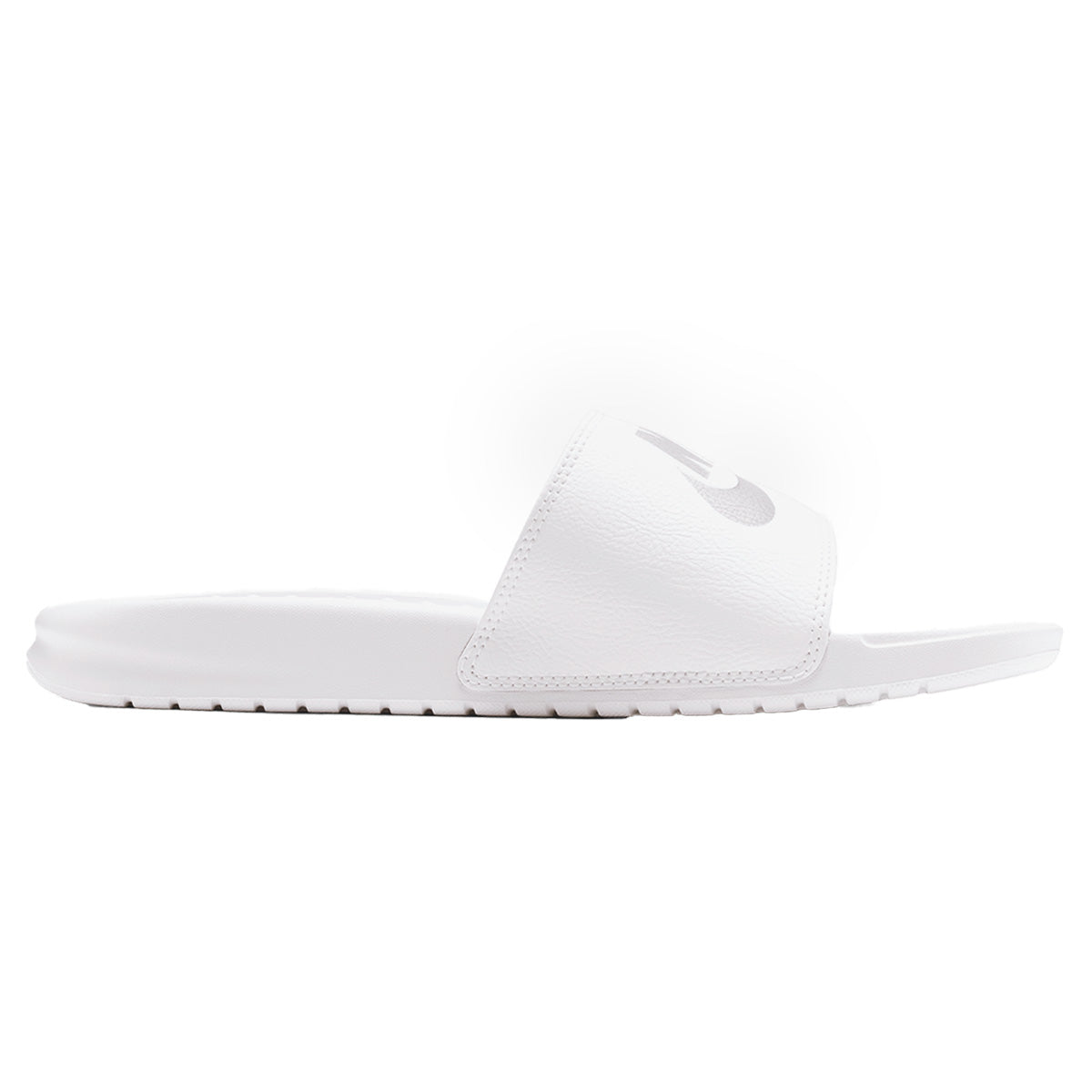 Nike Benassi Slides White Reflective Silver