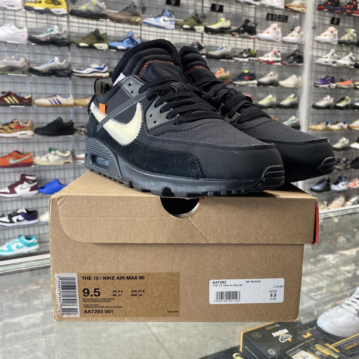 Nike Air Max 90 x Off-White 'Black' UK8.5