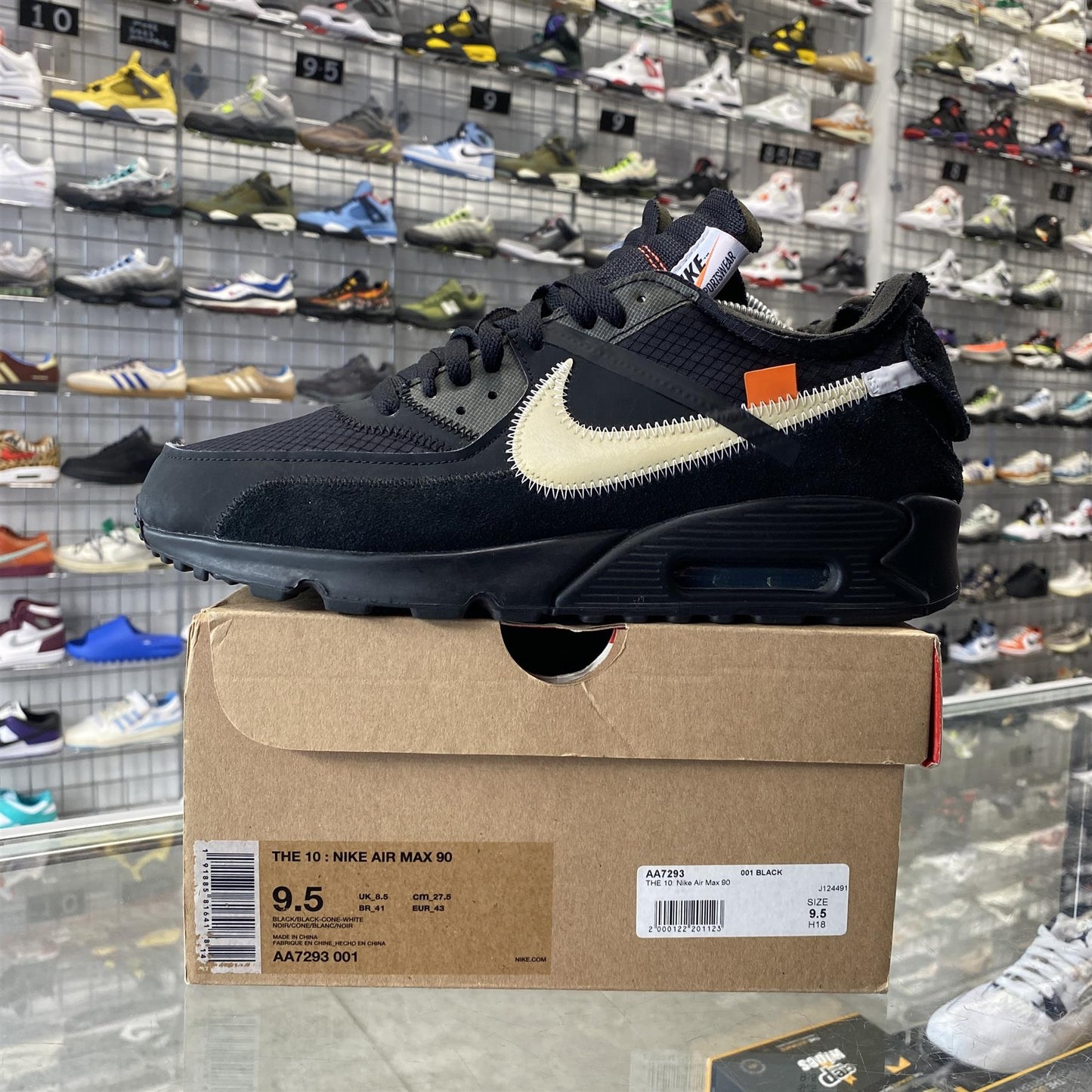 Nike Air Max 90 x Off-White 'Black' UK8.5