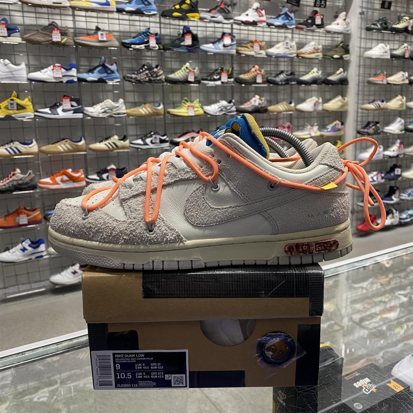 Nike Dunk Low Off-White 'Lot 19' UK8