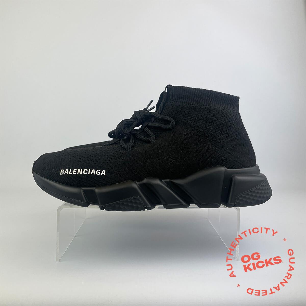 Balenciaga Speed Trainer Lace Up Black UK5