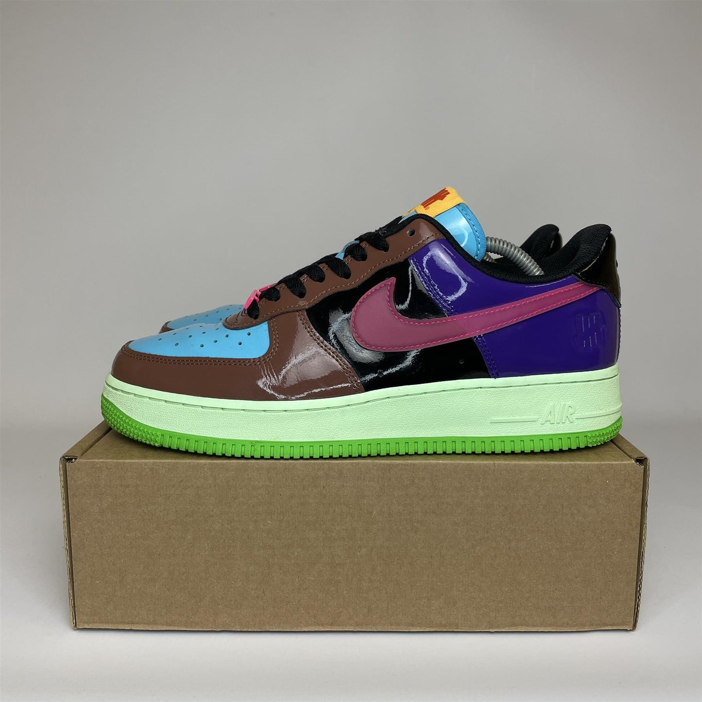 Nike Air Force 1 Low SP Undefeated Multi-Patent Pink Prime (No Box) UK9.5